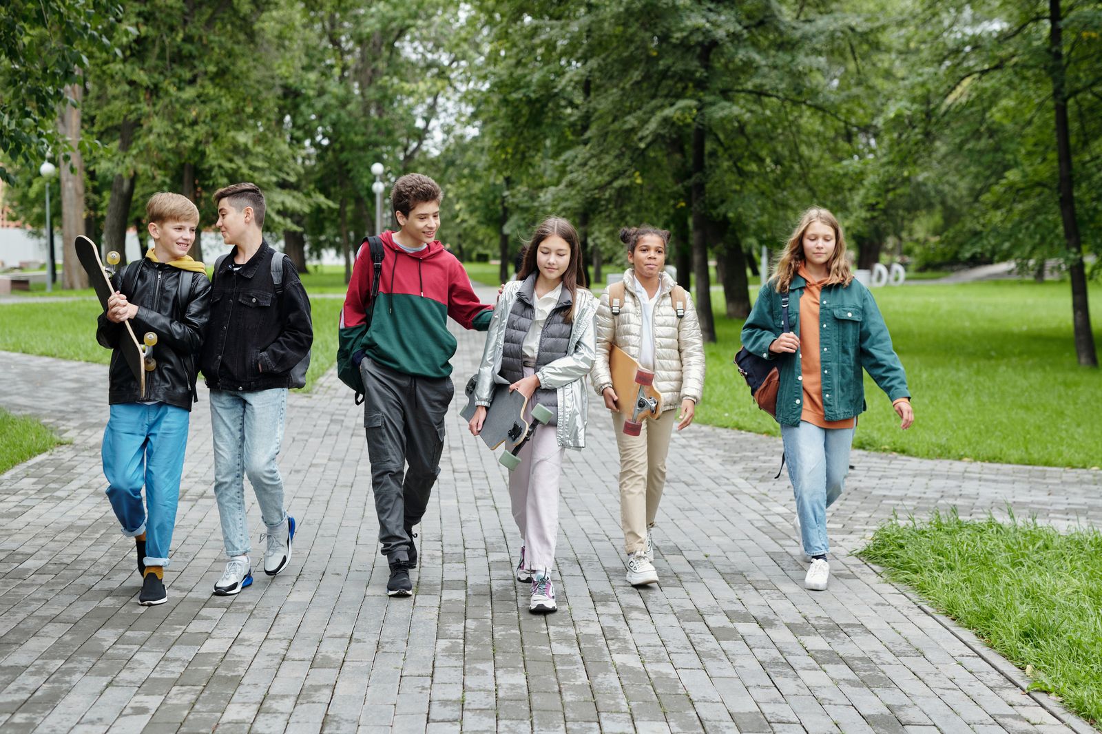 Children walking together, representing child support matters